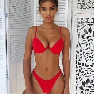 Red Women's Bikini Set